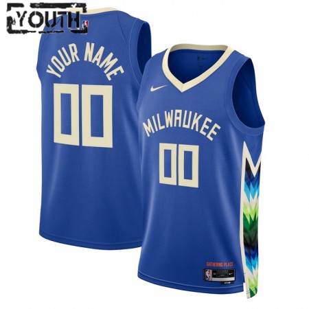 NBA Milwaukee Bucks Trikot Personalisierung Nike 2022-23 City Edition Swingman - Kinder